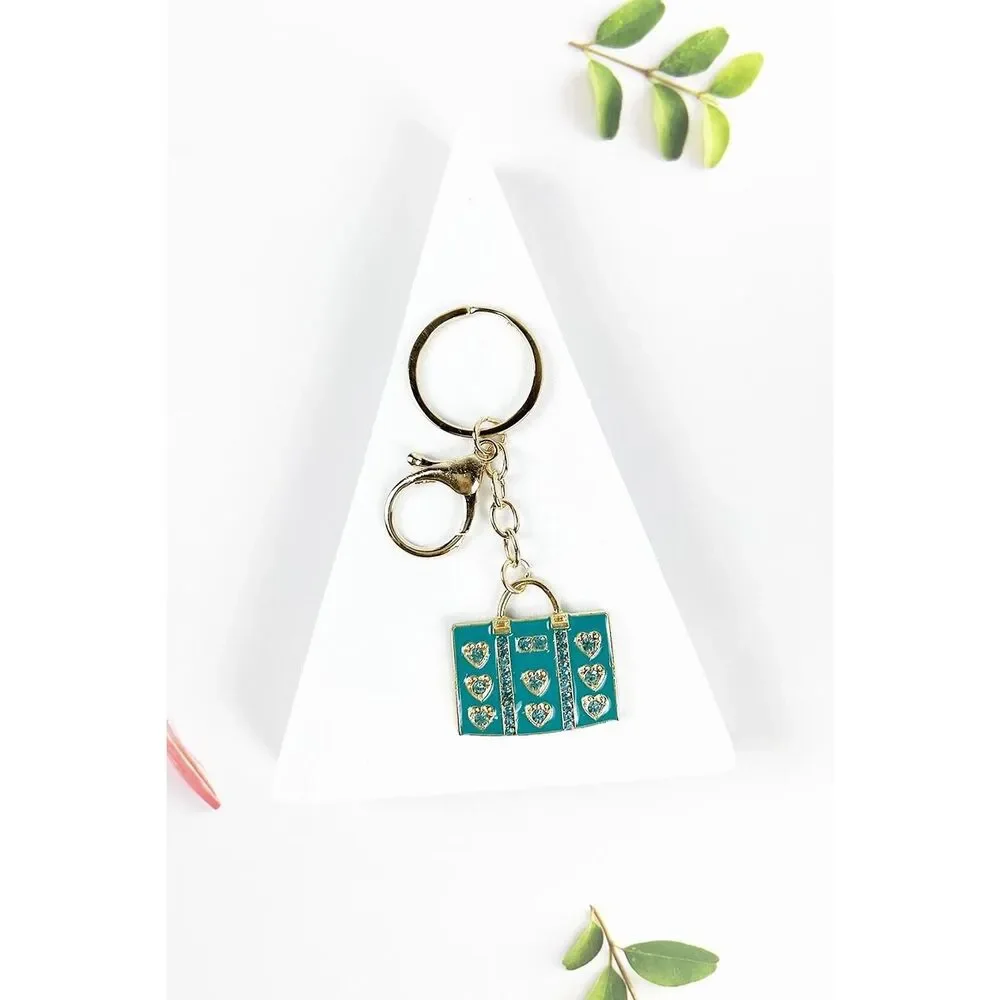 Rhinestone Purse Key Chain Purse Backpack Charm Keychain Choose Color